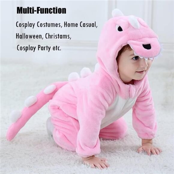Baby Animal Costumes Unisex Toddler Outfit Halloween Dress Up Romper - Picture 3 of 7